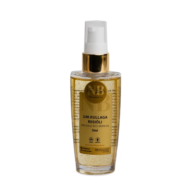 24K Gold and Hyaluronic Acid Face Serum, 30ml north beauty