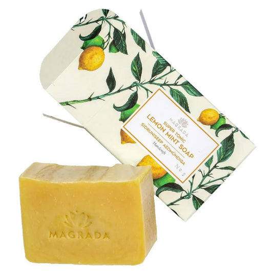 Lemon And Mint Handmade Soap by Magrada Natural Cosmetics