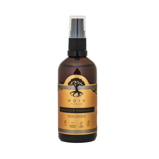 Natural Tanning Oil a natural cosmetic product by HOIA